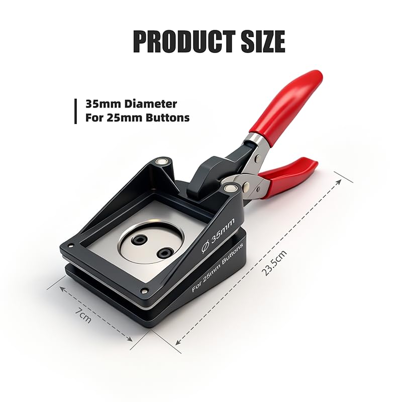 ChiButtons Handling Paper Cutter for Button Round 25mm Metric System (Cutting Size:35.2mm) - Image 2